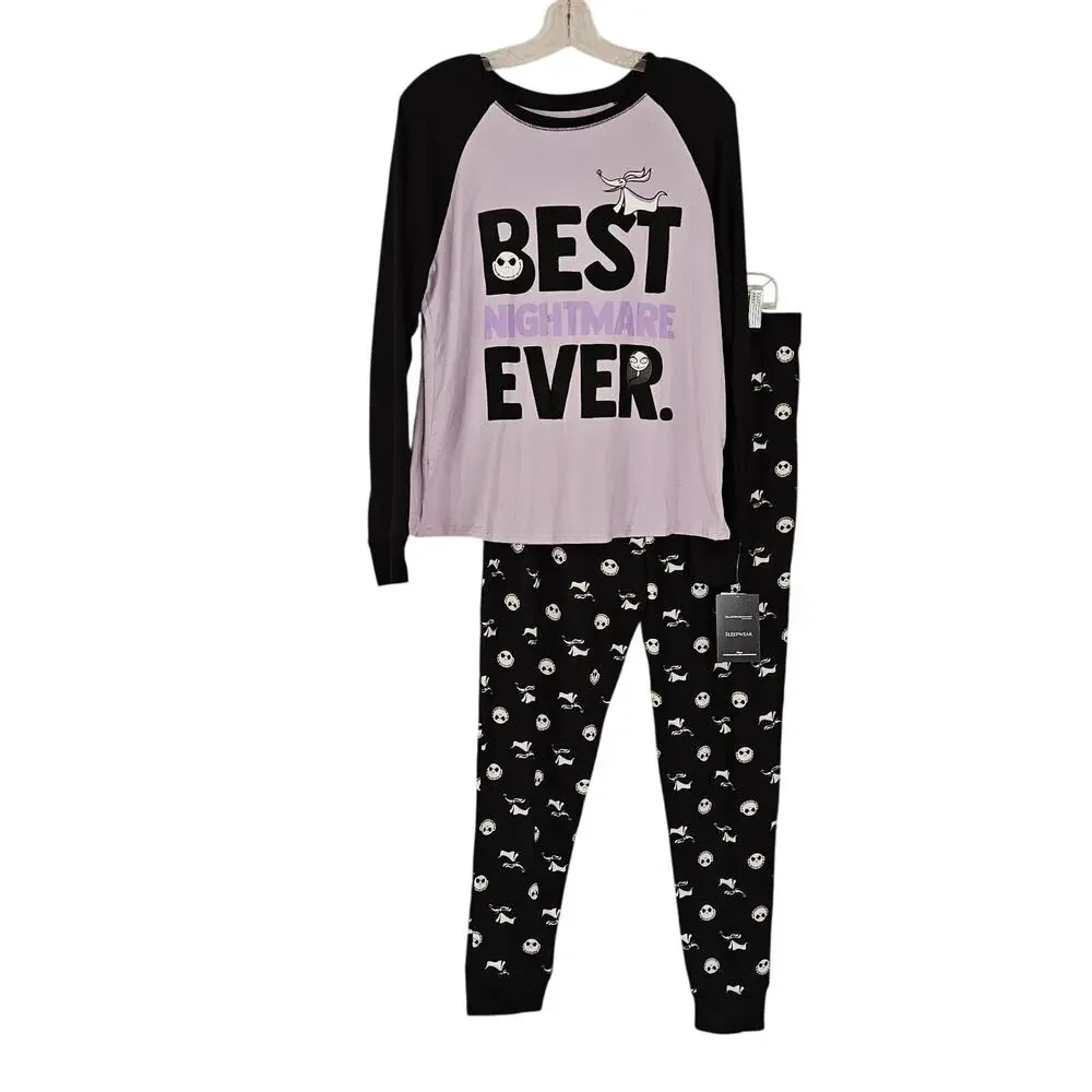 Disney Nightmare Before Christmas Pajama Set Sz M NWT - Picture 2 of 8
